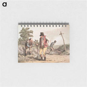 アートメモ帳-Illustration of stone breakers on the road - 19世紀のヨークシャー Memo.