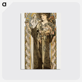 アートポストカード-La Tosca - アルフォンス ミュシャ Postcard.