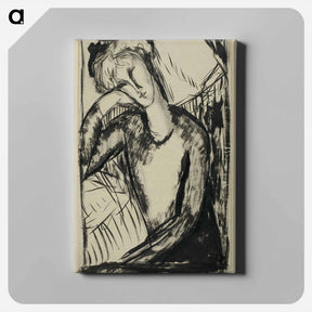 アートパネル-Portrait of a Young Woman - アメデオ モディリアーニ Canvas.