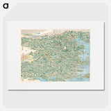 Map of China - アンティーク地図 Poster.