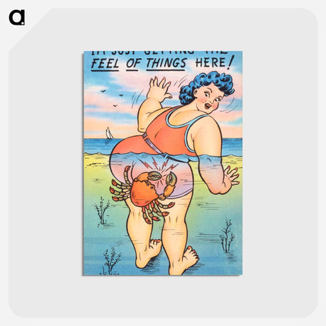 アートポストカード-Just Getting the Feel of Things
 - ボストン公共図書館 Postcard.