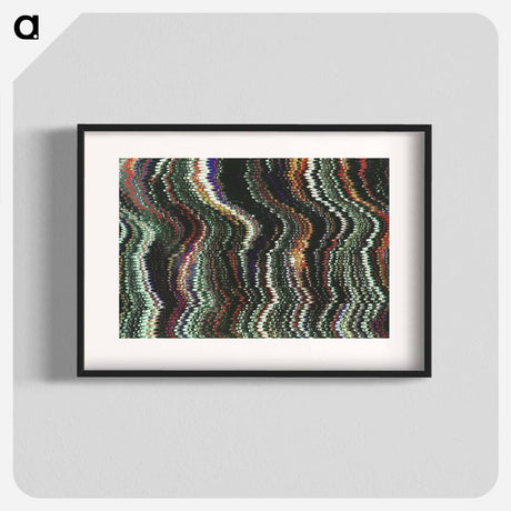 アートポスター-Abstract Glitch Pattern
 - 大英図書館 Poster.