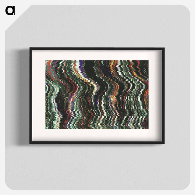 アートポスター-Abstract Glitch Pattern
 - 大英図書館 Poster.