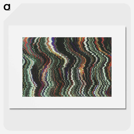アートポスター-Abstract Glitch Pattern
 - 大英図書館 Poster.