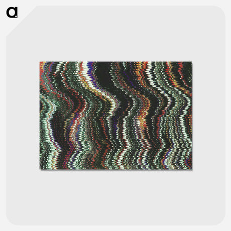 アートポストカード-Abstract Glitch Pattern
 - 大英図書館 Postcard.