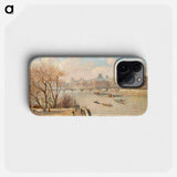 The Louvre from the Pont Neuf - Camille Pissarro Phone Case.