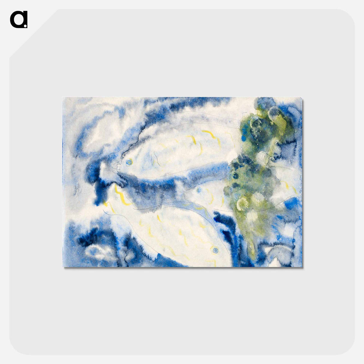 アートポストカード-Fish Series, No. 1 - チャールズ デムス Postcard.