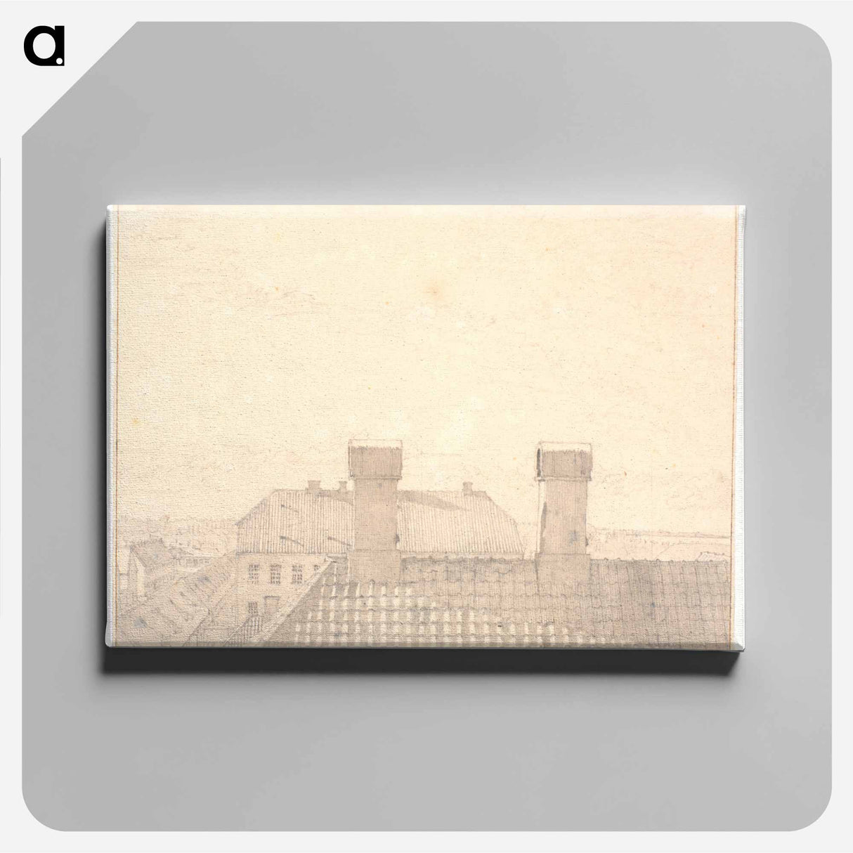 View from a window on Toldbodvej - クリステン ケプケ Canvas.
