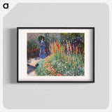 Rounded Flower Bed - Claude Monet Poster.