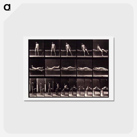 アートポストカード-Man on a Bed
 - エドワード マイブリッジ Postcard.