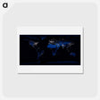 アートポストカード-Earth at Night
 - 上空からの地球 Postcard.