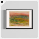 S-shaped path in an abstracted landscape - Edgar Degas Poster.