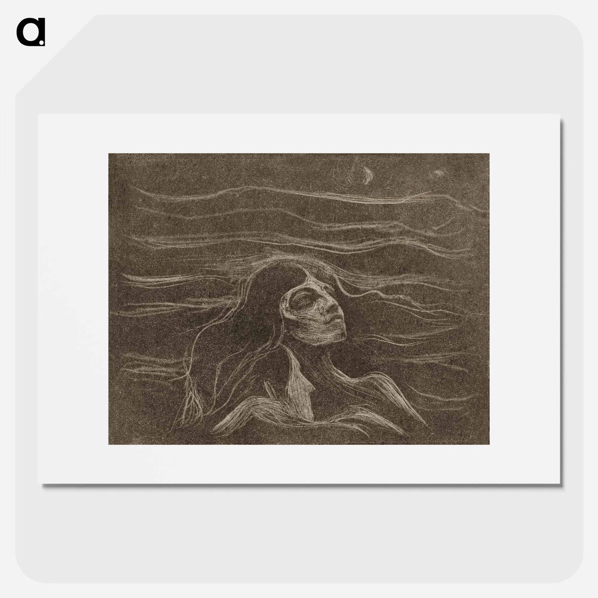 On the Waves of Love - Edvard Munch Poster.