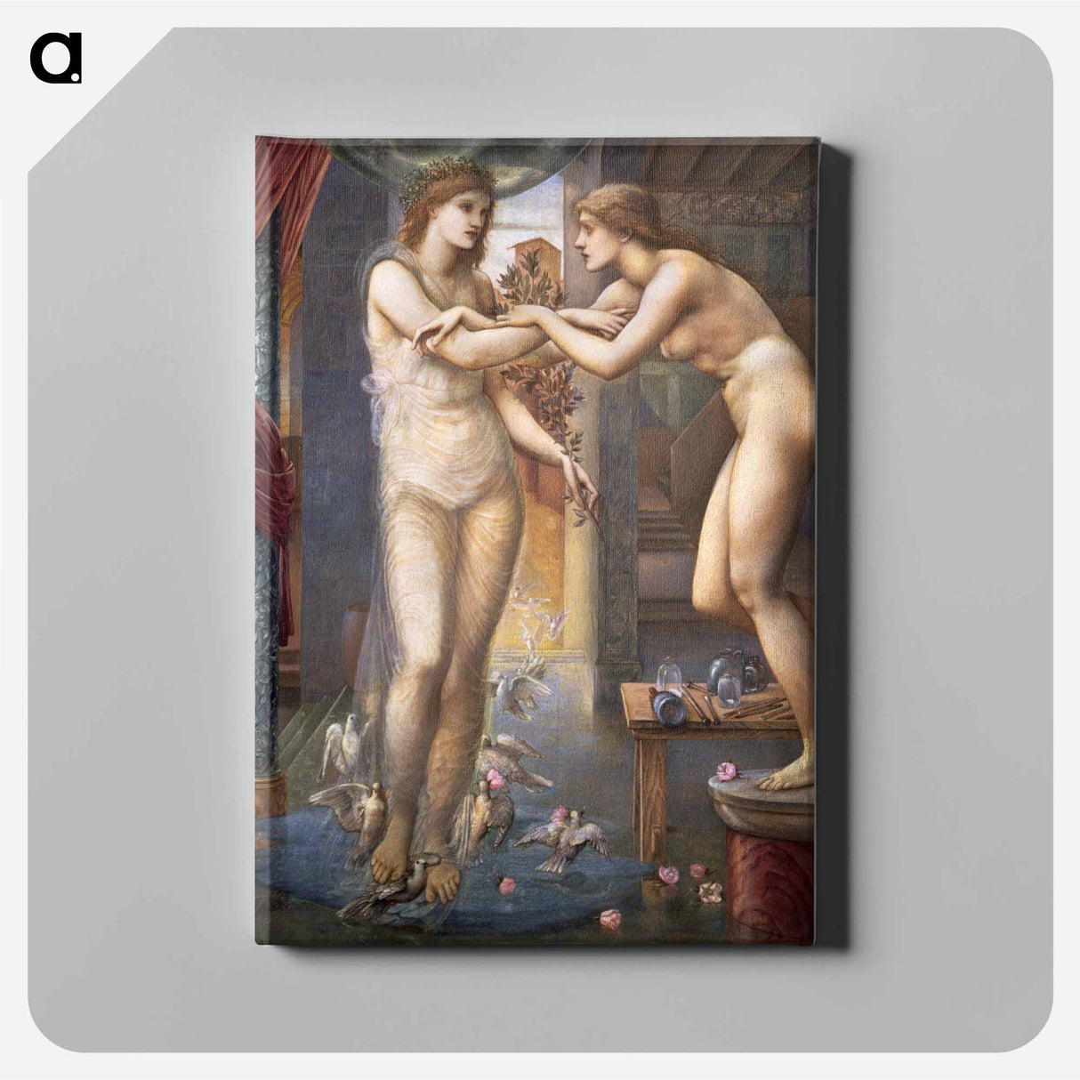 Pygmalion and the Image - The Godhead Fires - エドワード バーン ジョーンズ Canvas.