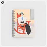 Young Woman Seated in a Red Rocking Chair - エドワード ペンフィールド Memo.