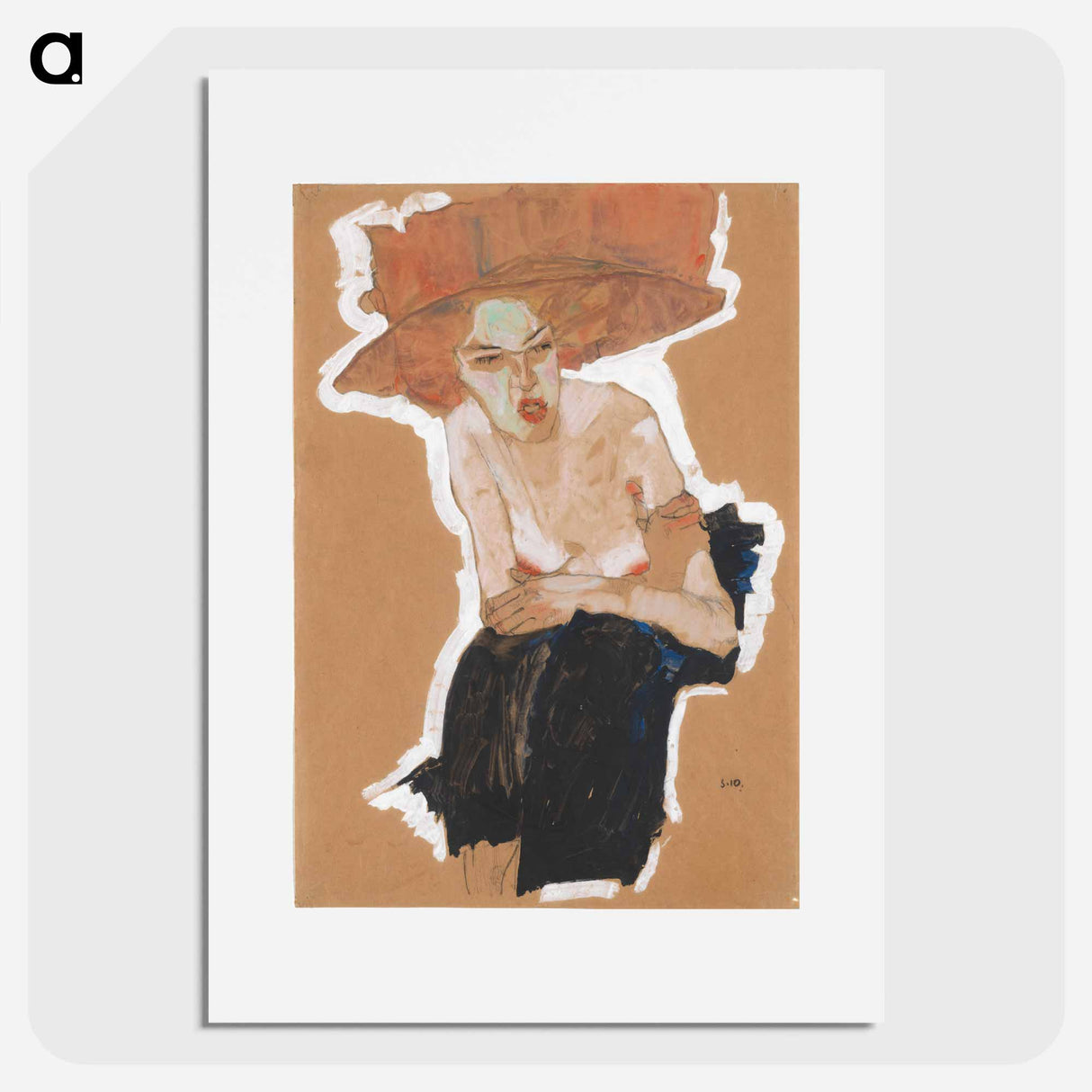 Die Hämische - エゴン シーレ Poster.