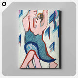 アートパネル-Dancing Couple in the Snow - エルンスト ルートヴィヒ キルヒナー Canvas.