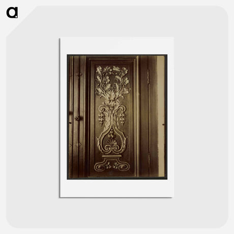 アートポストカード-Door Panel Hôtel de Lauzun
 - ウジェーヌ アジェ Postcard.