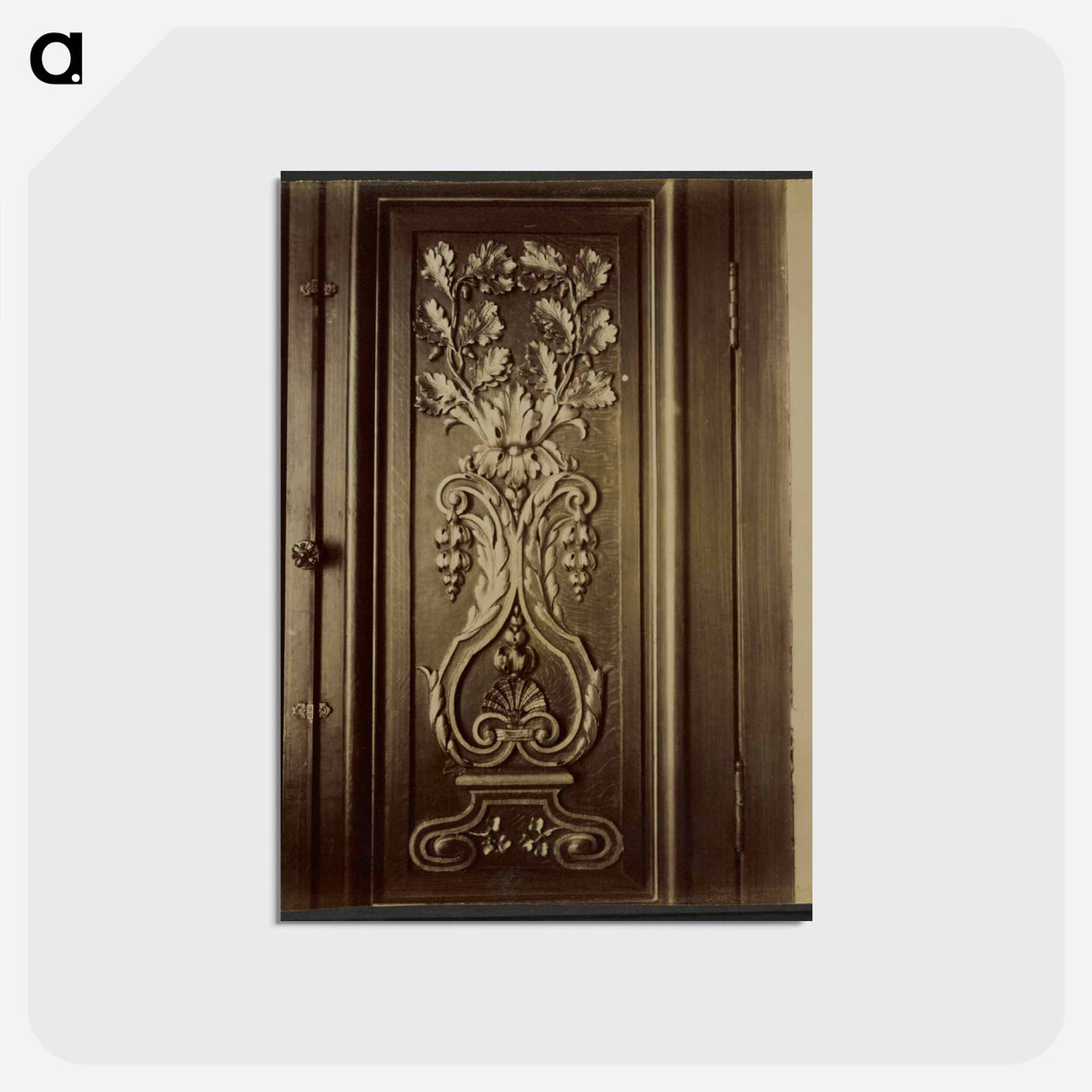 アートポストカード-Door Panel Hôtel de Lauzun
 - ウジェーヌ アジェ Postcard.