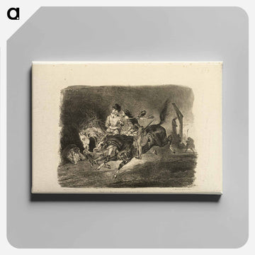 イエロー - ウジェーヌ ドラクロワ Canvas.