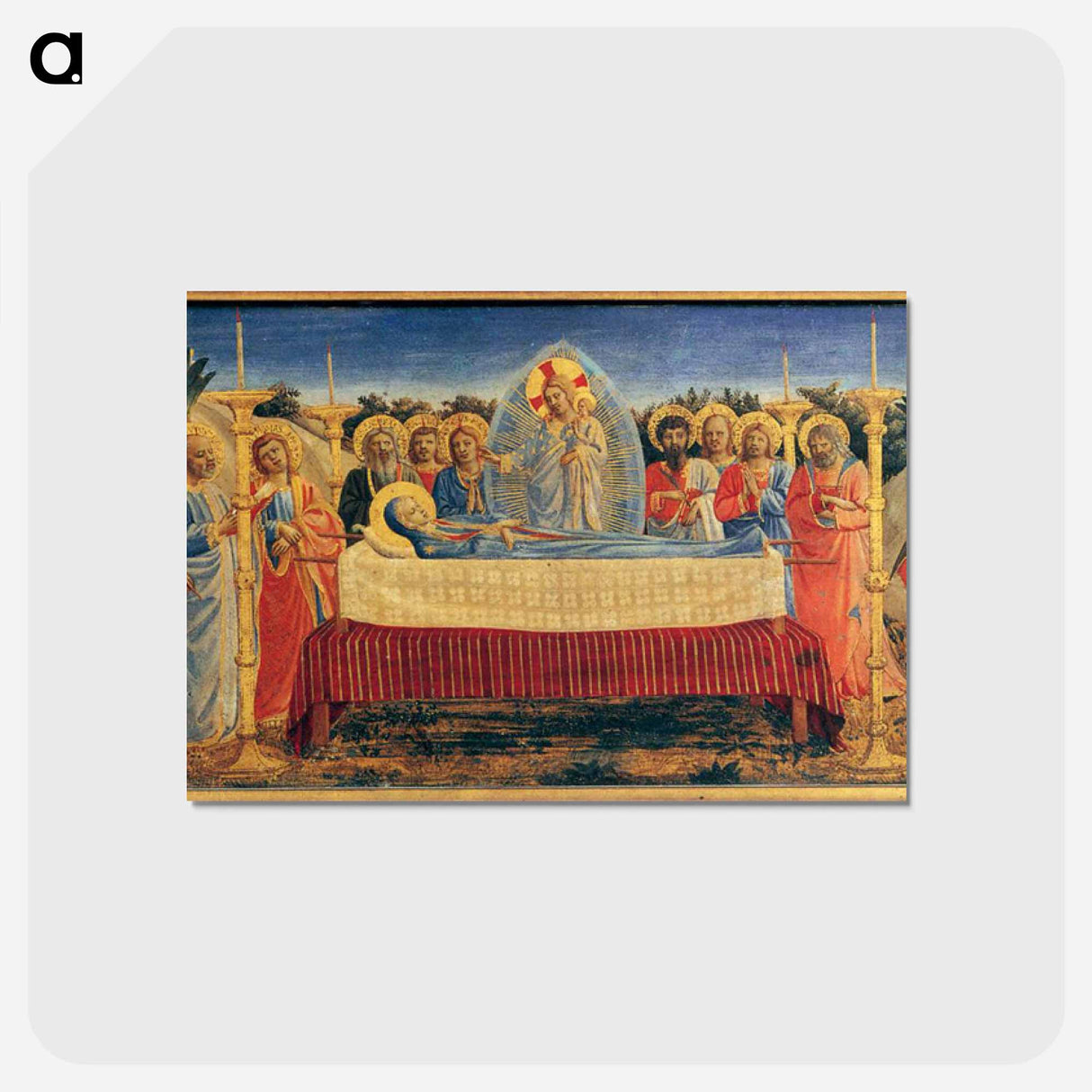 Dormition of the Virgin - フラ アンジェリコ Postcard.