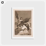 アートポストカード-They blow into their ears - フランシスコ デ ゴヤ Postcard.