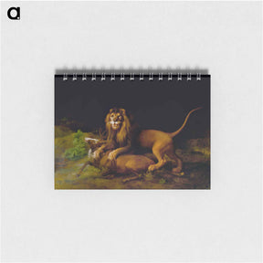 アートメモ帳-A Lion Attacking a Stag
 - ジョージ スタッブス Memo.
