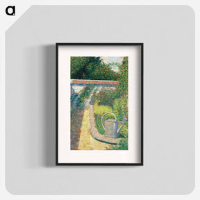 アートポスター-The Watering Can–Garden at Le Raincy - ジョルジュ スーラ Poster.