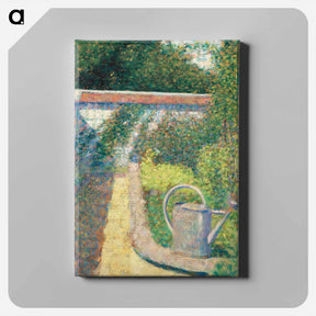 アートパネル-The Watering Can–Garden at Le Raincy - ジョルジュ スーラ Canvas.
