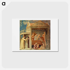 アートポストカード-The Birth of the Virgin - ジョット ディ ボンドーネ Postcard.