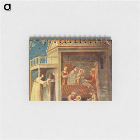アートメモ帳-The Birth of the Virgin - ジョット ディ ボンドーネ Memo.