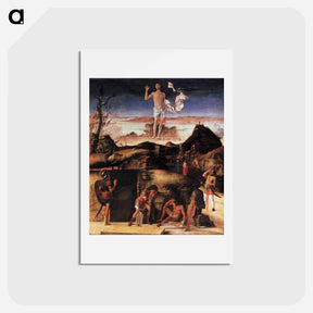 アートポストカード-Resurrection of Christ - ジョヴァンニ ベッリーニ Postcard.