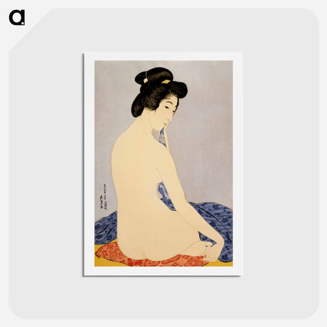 アートポストカード-Woman after bath (the model Tomi after bath)
 - 橋口 五葉 Postcard.