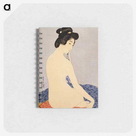 アートメモ帳-Woman after bath (the model Tomi after bath)
 - 橋口 五葉 Memo.