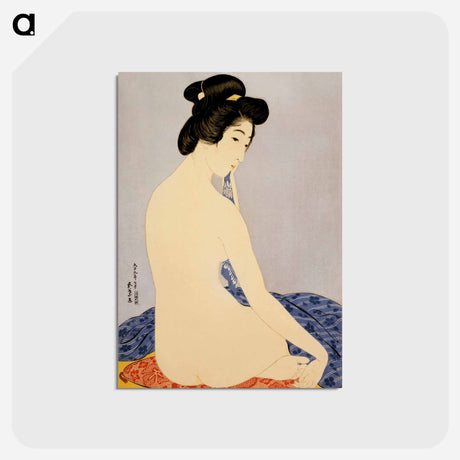 アートポストカード-Woman after bath (the model Tomi after bath)
 - 橋口 五葉 Postcard.