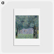 アートポストカード-Gustav Klimt's Farmhouse in Upper Austria - グスタフ クリムト Postcard.