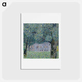 アートポストカード-Gustav Klimt's Farmhouse in Upper Austria - グスタフ クリムト Postcard.