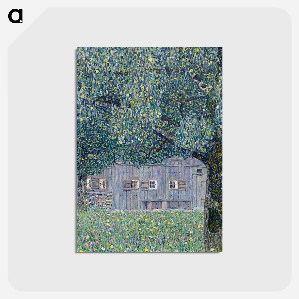 アートポストカード-Gustav Klimt's Farmhouse in Upper Austria - グスタフ クリムト Postcard.