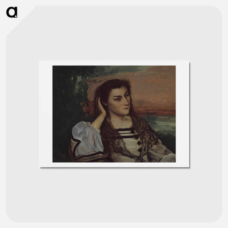 アートポストカード-ブラウン - ギュスターヴ クールベ Postcard.