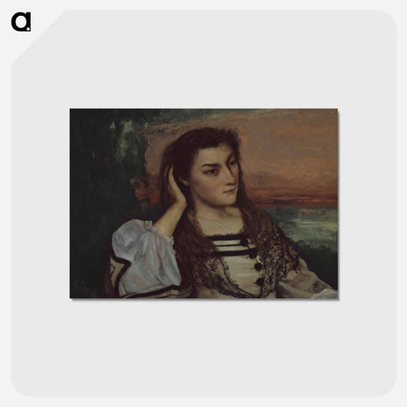 アートポストカード-ブラウン - ギュスターヴ クールベ Postcard.