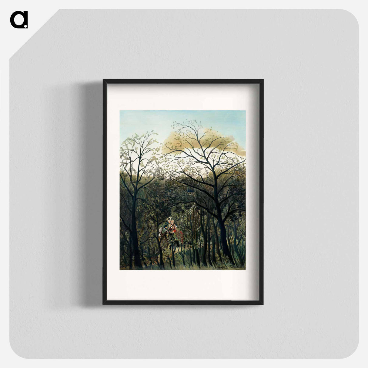 Rendezvous in the Forest - Henri Rousseau Poster.