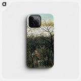 Rendezvous in the Forest - Henri Rousseau Phone Case.