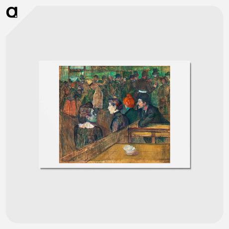 アートポストカード-Moulin de la Galette - アンリ ド トゥールーズ ロートレック Postcard.