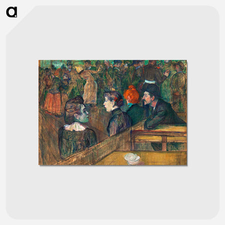 アートポストカード-Moulin de la Galette - アンリ ド トゥールーズ ロートレック Postcard.