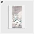 アートポストカード-Sawatari in Snow - 高橋 宏明 Postcard.