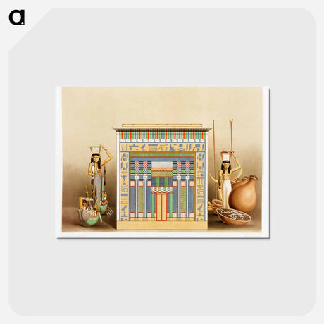 アートポストカード-Tomb in Valley of El-Assacif
 - エジプト美術史 Postcard.