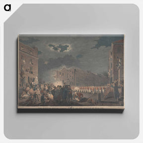 アートパネル-The Riot in Broad Street
 - ジェームス ヒース Canvas.