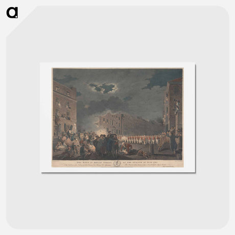 アートポストカード-The Riot in Broad Street
 - ジェームス ヒース Postcard.