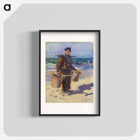 アートポスター-Sailing boats off the coast of Domburg - ヤン・トゥーロップ Poster.