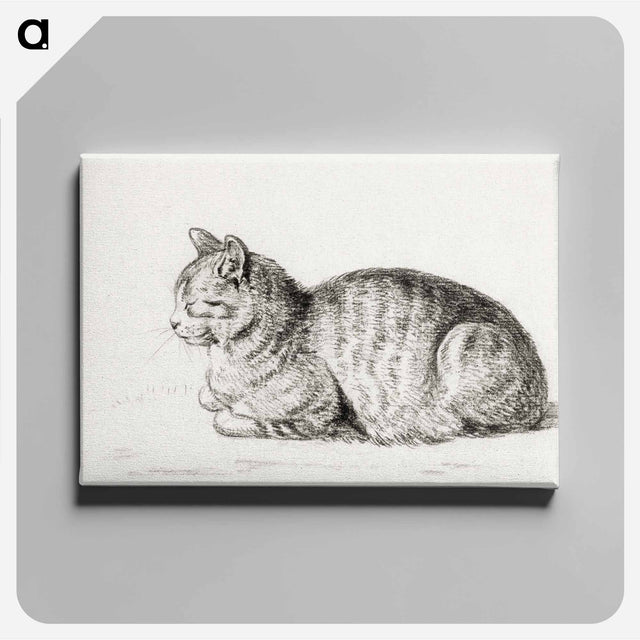 アートパネル-Lying cat - ジャン ベルナール Canvas.